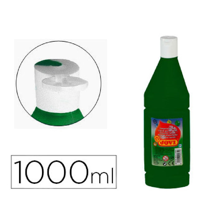 JOVI - Tempera Liquida Jovi Escolar 1000 ML Verde Oscuro