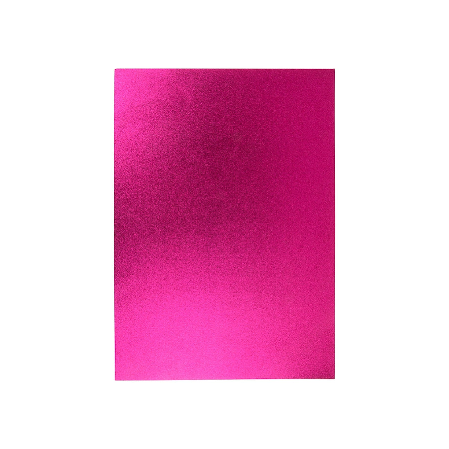 LIDERPAPEL - Goma Eva Con Purpurina Liderpapel 50x70cm 60g/M2 Espesor 2mm Rosa