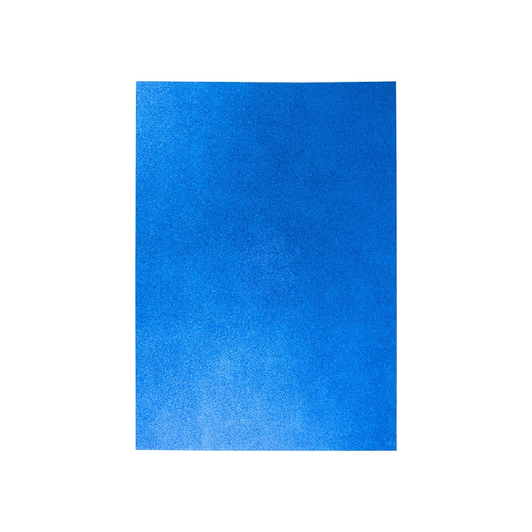 LIDERPAPEL - Goma Eva Con Purpurina Liderpapel 50x70cm 60g/M2 Espesor 2mm Azul Oscuro