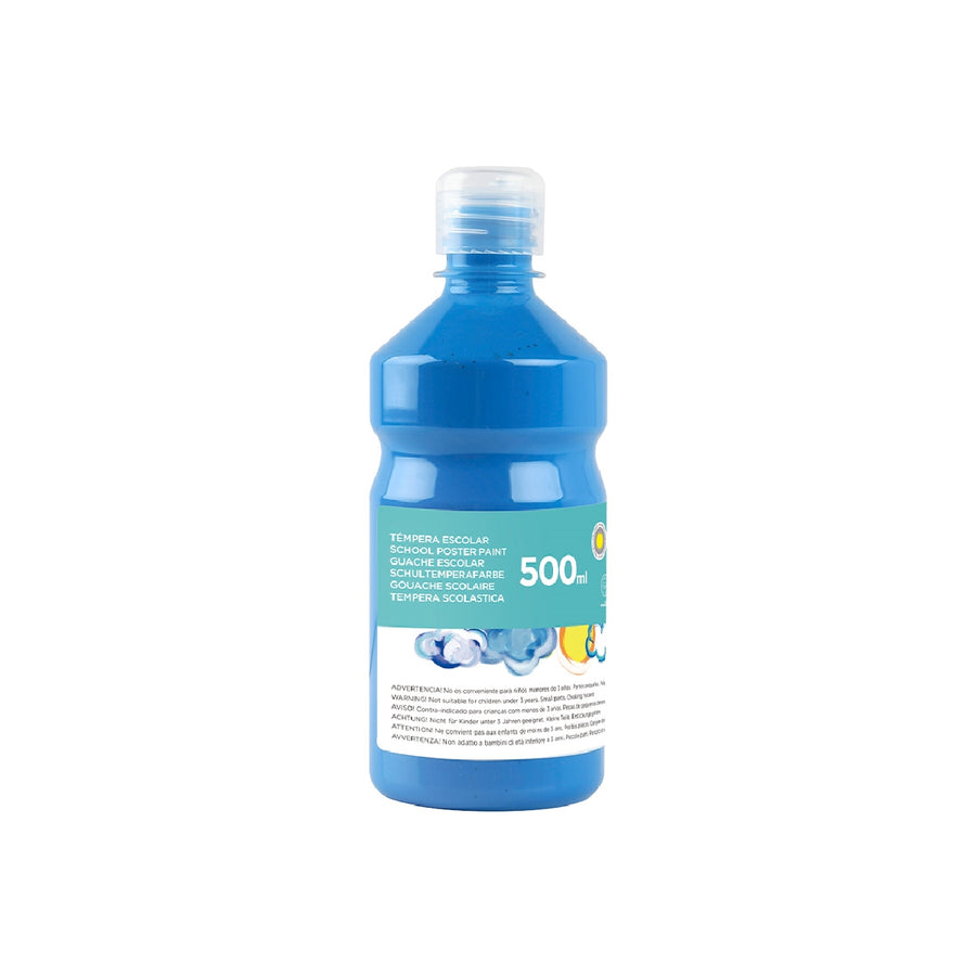 LIDERPAPEL - Tempera Liquida Liderpapel Escolar 500 ML Azul