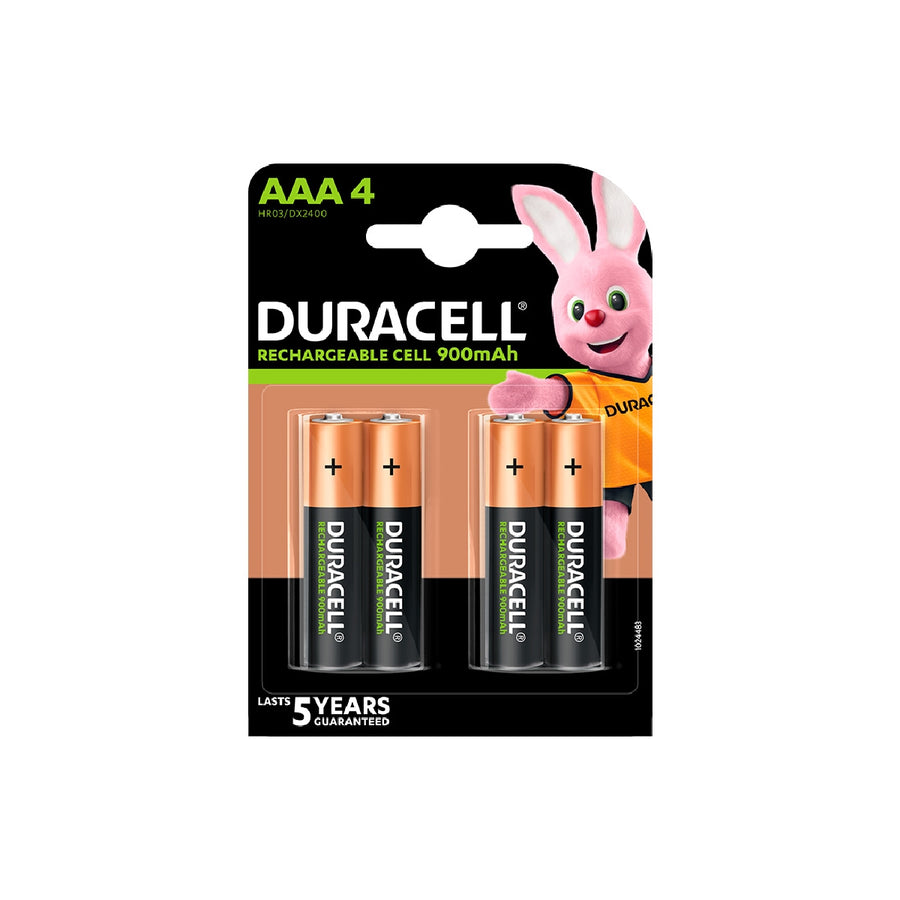 DURACELL - Pila Duracell Recargable Staycharged Aaa 900 Mah Blister de 4 Unidades