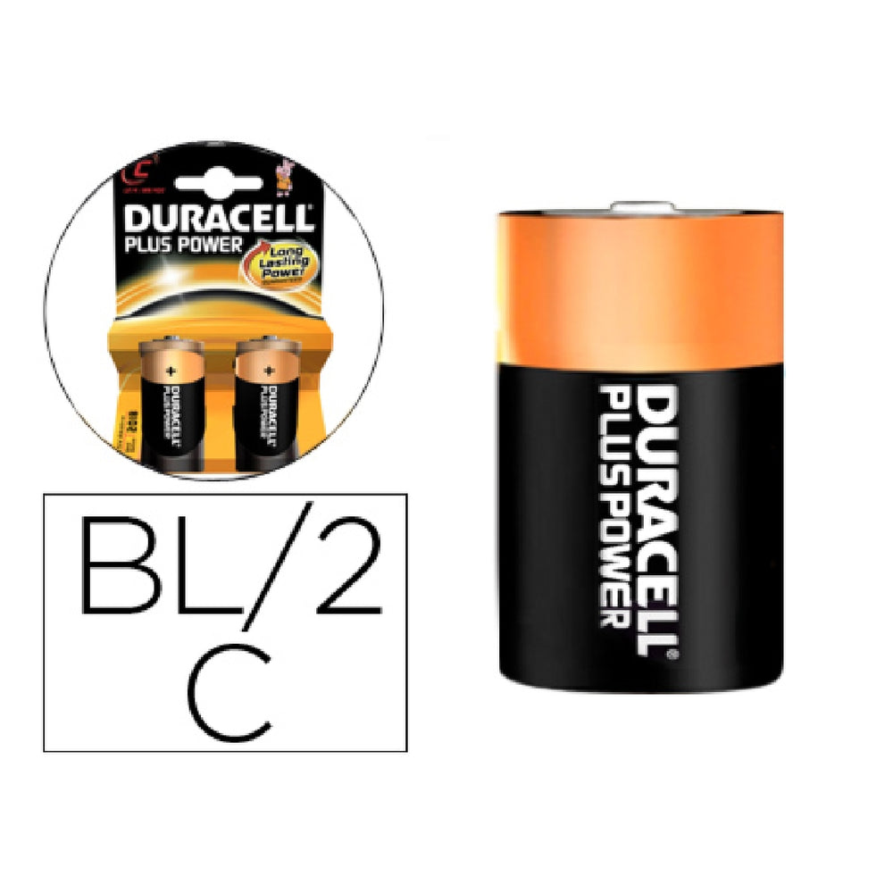 DURACELL - Pila Duracell Recargable C Blister de 2 Unidades