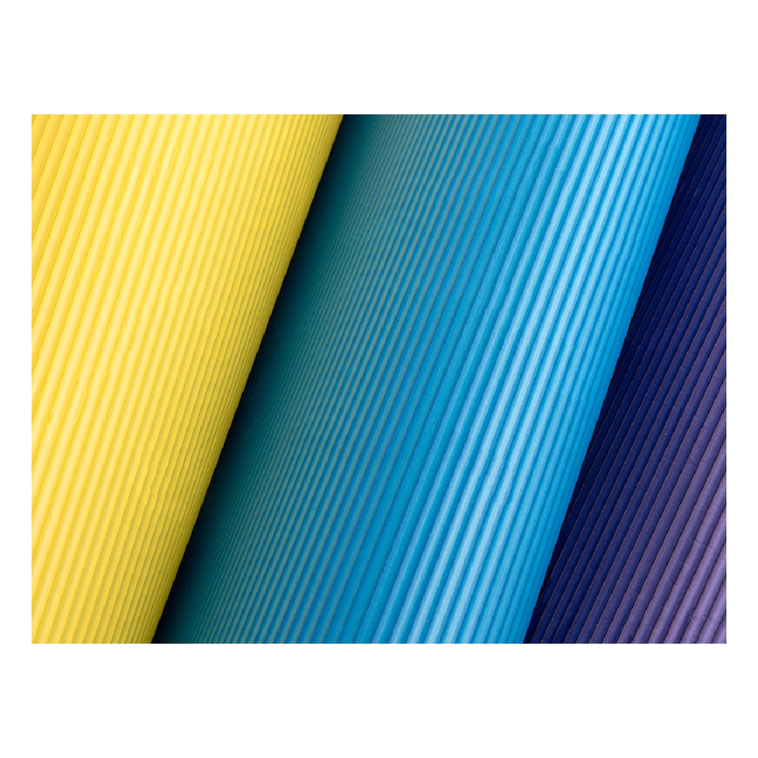 LIDERPAPEL - Goma Eva Ondulada Liderpapel 50x70cm 2.2mm de Espesor Azul Oscuro