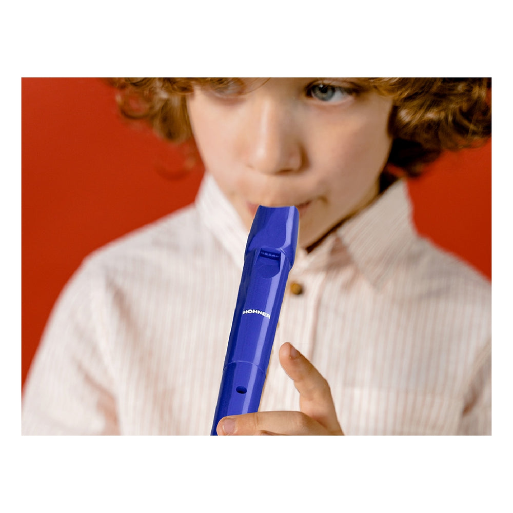 HOHNER - Flauta Hohner 9508 Color Azul Funda Verde y Transparente