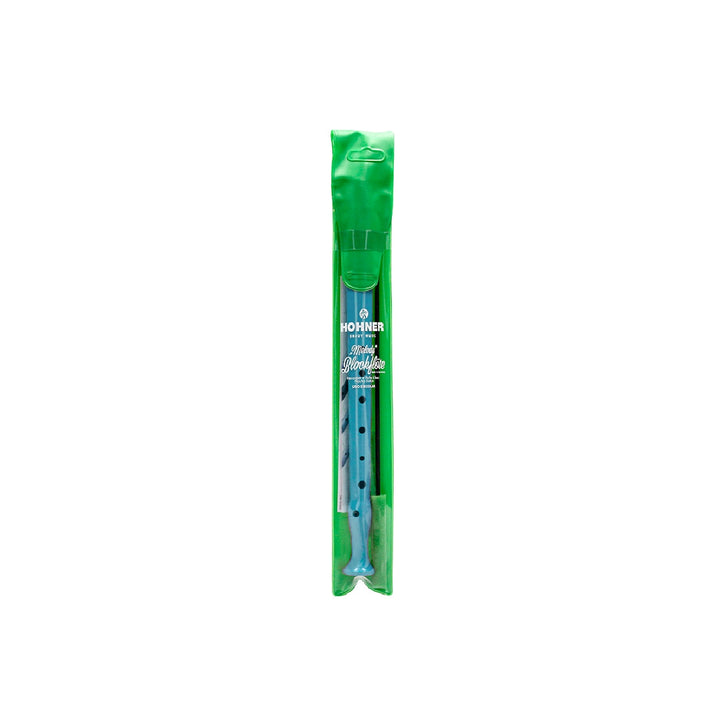 HOHNER - Flauta Hohner 9508 Color Celeste Funda Verde y Transparente