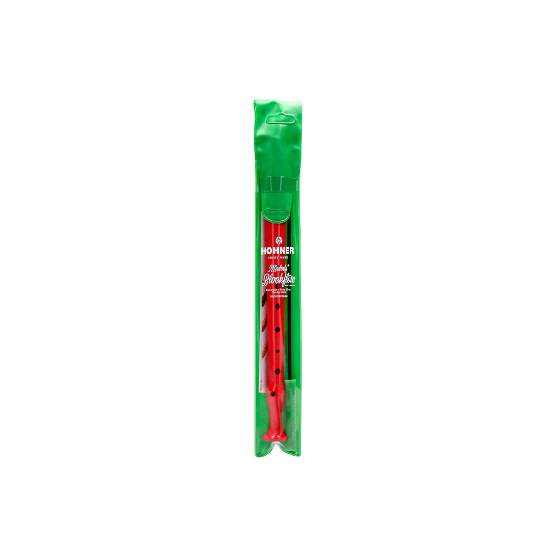 HOHNER - Flauta Hohner 9508 Color Roja Funda Verde y Transparente