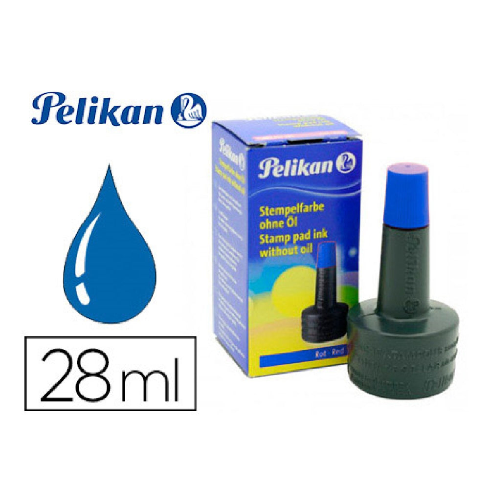 PELIKAN - Tinta Tampon Pelikan Azul Bote 28 ML