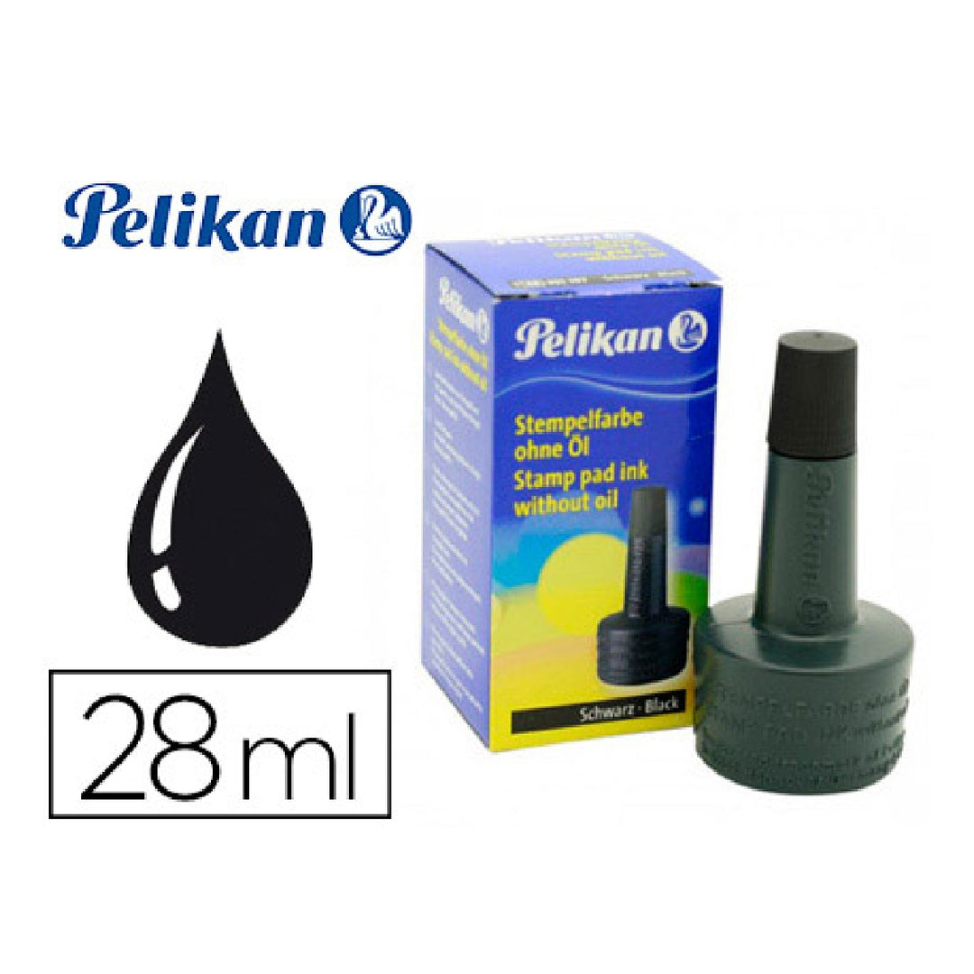 PELIKAN - Tinta Tampon Pelikan Negro Bote 28 ML