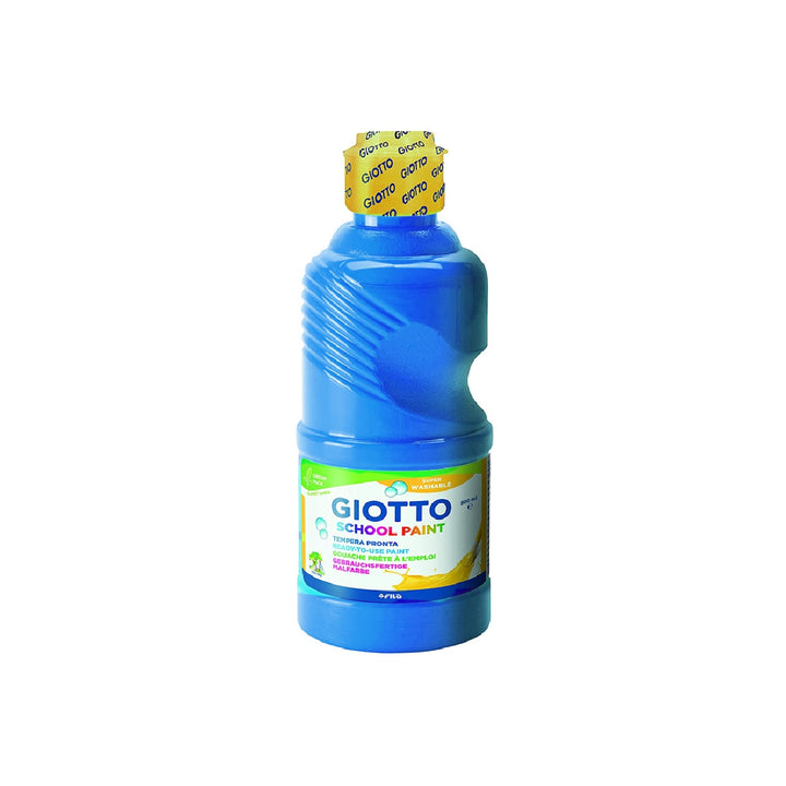 GIOTTO - Tempera Liquida Giotto Escolar Lavable 500 ML Azul Cyan