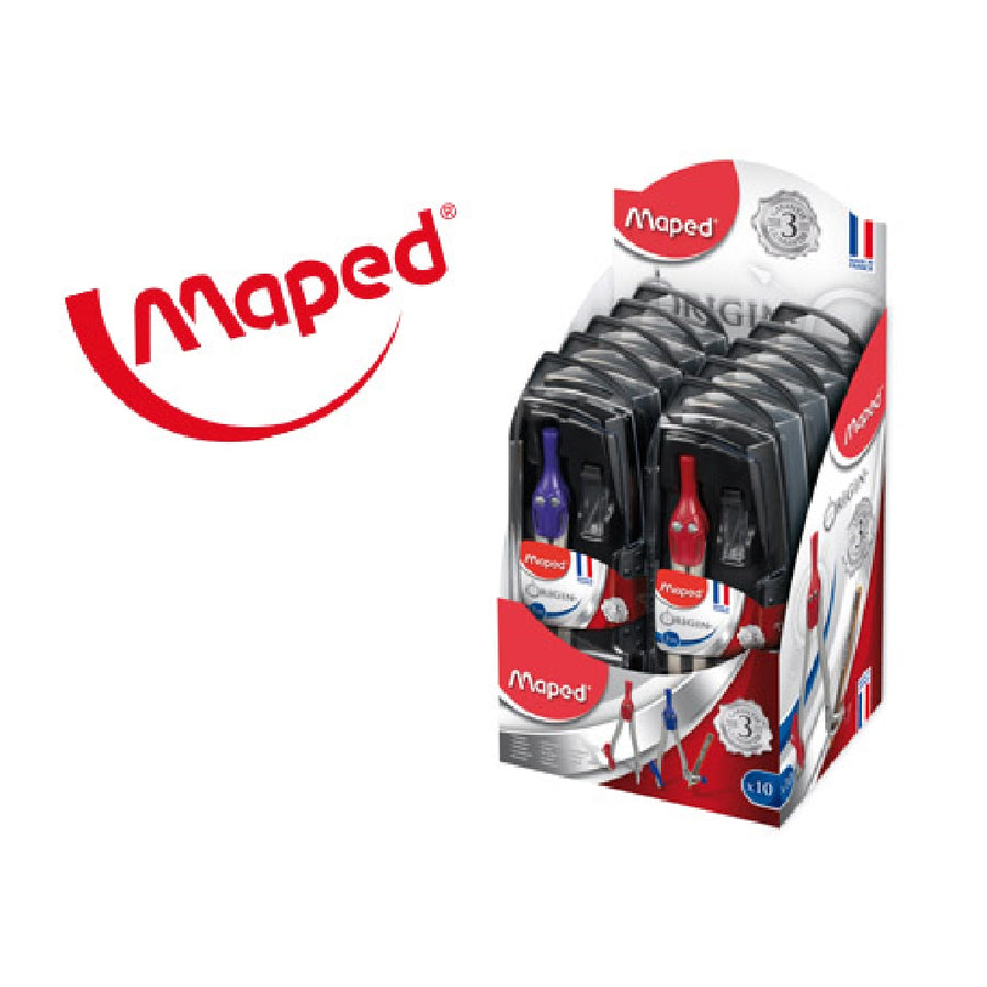 MAPED - Compas Maped 305811 Con Adaptador y Estuche de Minas