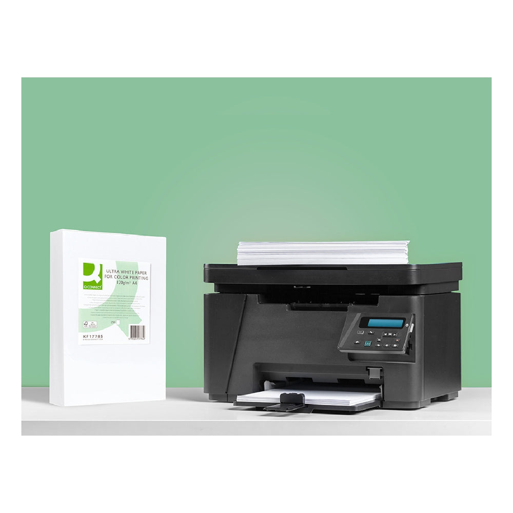 Q-CONNECT - Papel Fotocopiadora Q-Connect Ultra White Din A4 120 Gramos Paquete de 250 Hojas