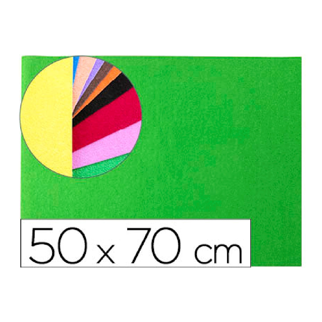 LIDERPAPEL - Goma Eva Liderpapel 50x70cm 60g/M2 Espesor 2mm Textura Toalla Verde