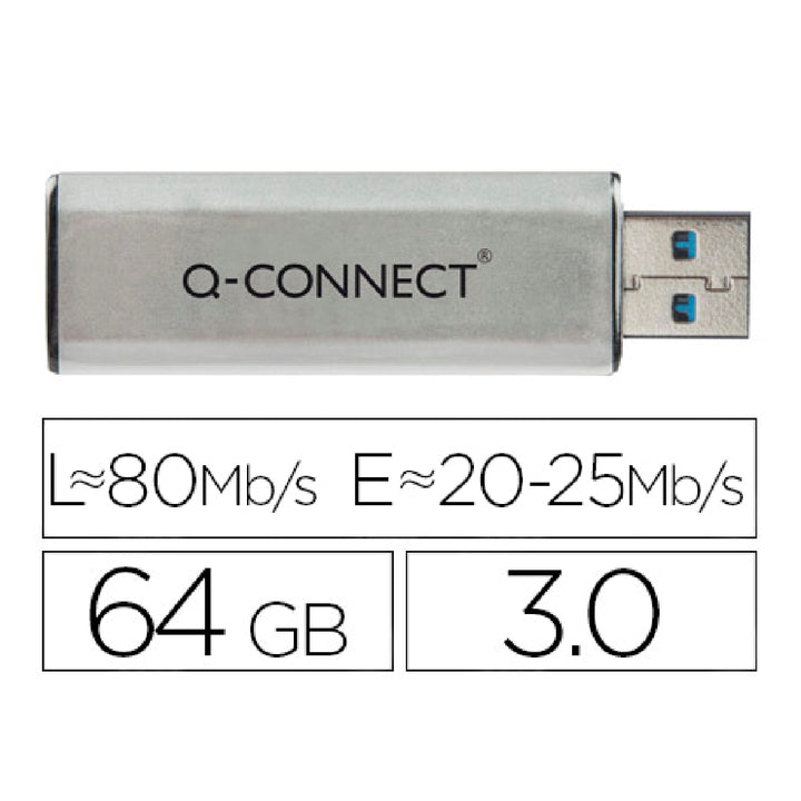 Q-CONNECT - Memoria Usb Q-Connect Flash 64 GB 3.0