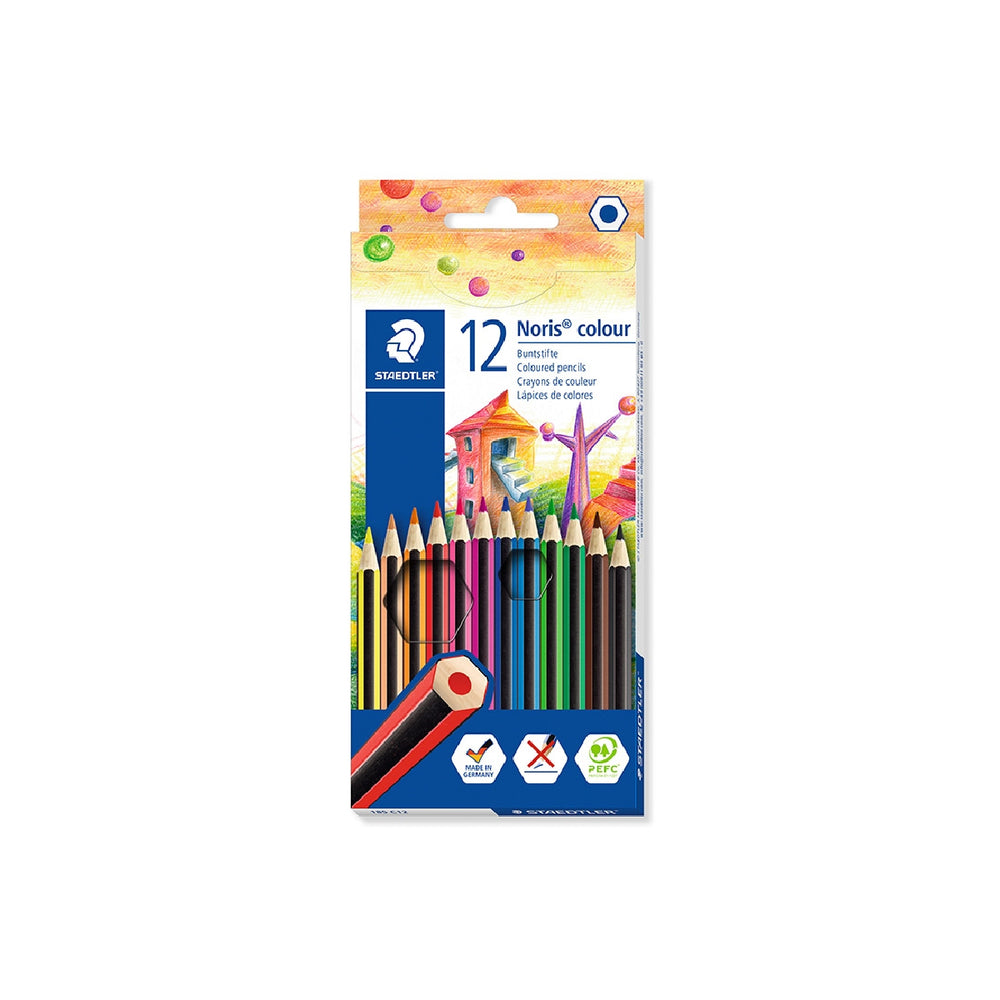 STAEDTLER - Lapices de Colores Staedtler Wopex Ecologico 12 Colores en Caja de Carton