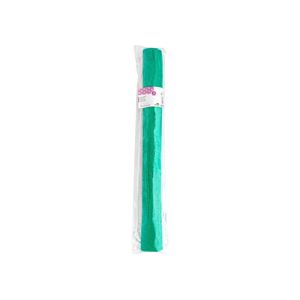 LIDERPAPEL - Papel Crespon Liderpapel Rollo de 50 cm X 2.5 M 85g/M2 Verde
