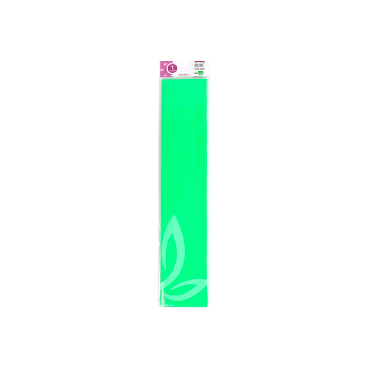 LIDERPAPEL - Papel Crespon Liderpapel 50 cm X 2.5 M 34g/M2 Verde Fluorescente