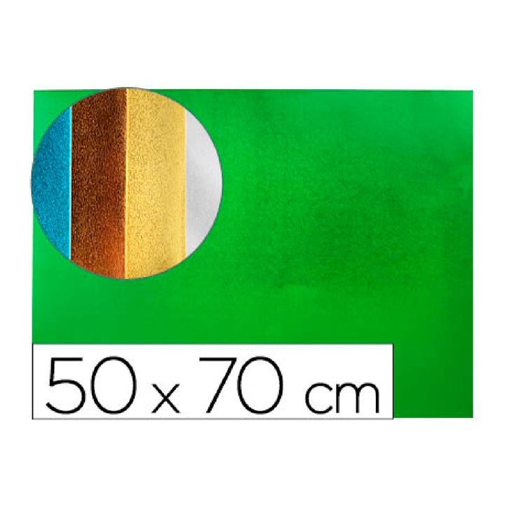 LIDERPAPEL - Goma Eva Liderpapel 50x70 cm Espesor 2 mm Metalizada Verde
