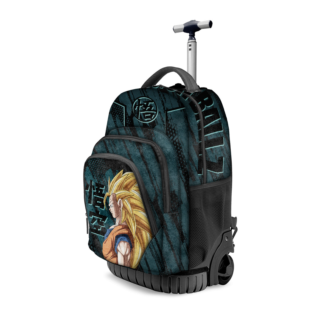 KARACTERMANIA - Dragon Ball Warrior Mochila Escolar con Ruedas Trolley