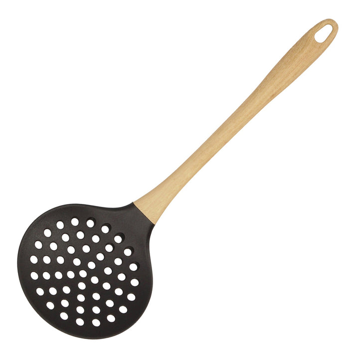 QUID Baobab - Juego de 5 Utensilios de Cocina en Nylon y Mango Madera Soft Touch