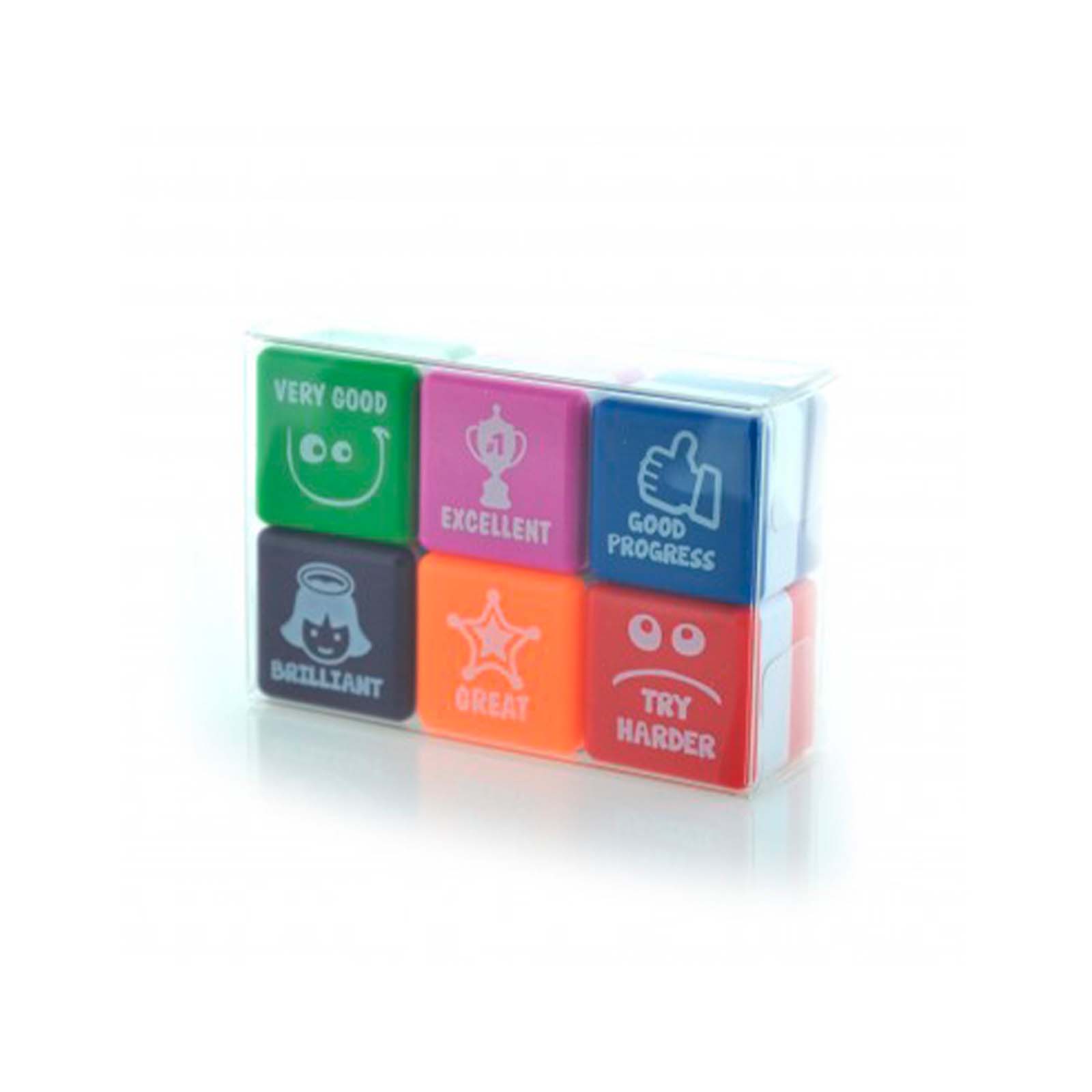 Office Box - Set de 6 Sellos de Motivación Especial Profesores. Idioma Inglés