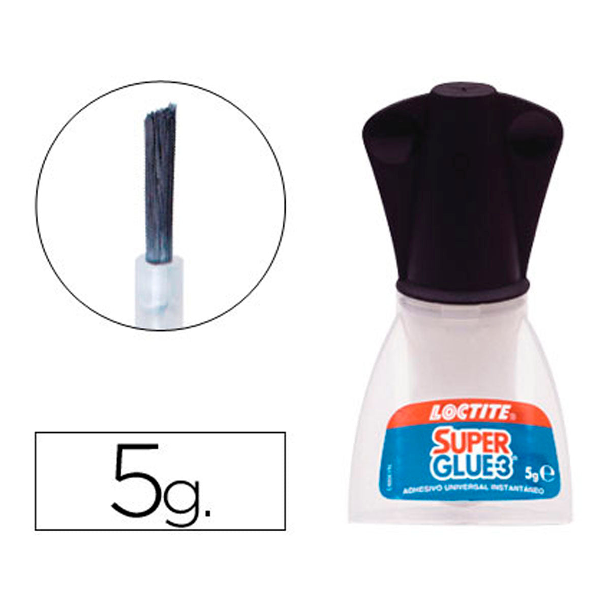 Super Glue-3 Cristal - Pegamento instantáneo 3 gr (Loctite