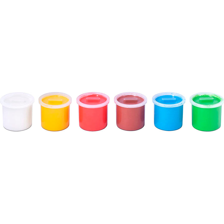 JOVI - Lote de 6 Botes de Pintura para Dedos en Colores Surtidos