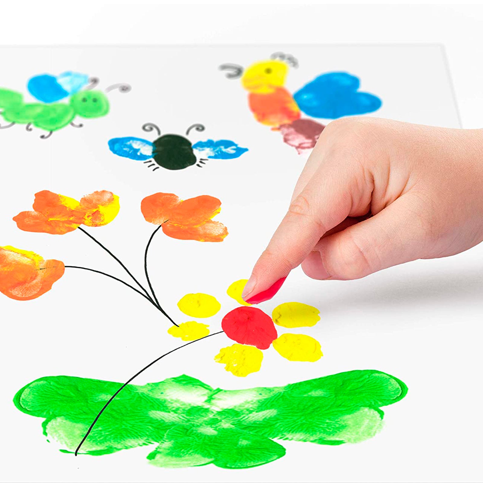 STAEDTLER Noris - Lote de 6 Botes de Pintura para Dedos en Colores Surtidos