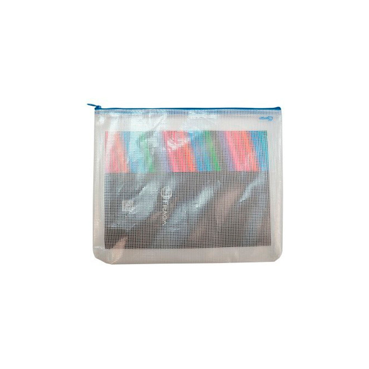 Office Box - Bolsa Multiusos Multi Bag A4 Transparente con Cierre de Cremallera