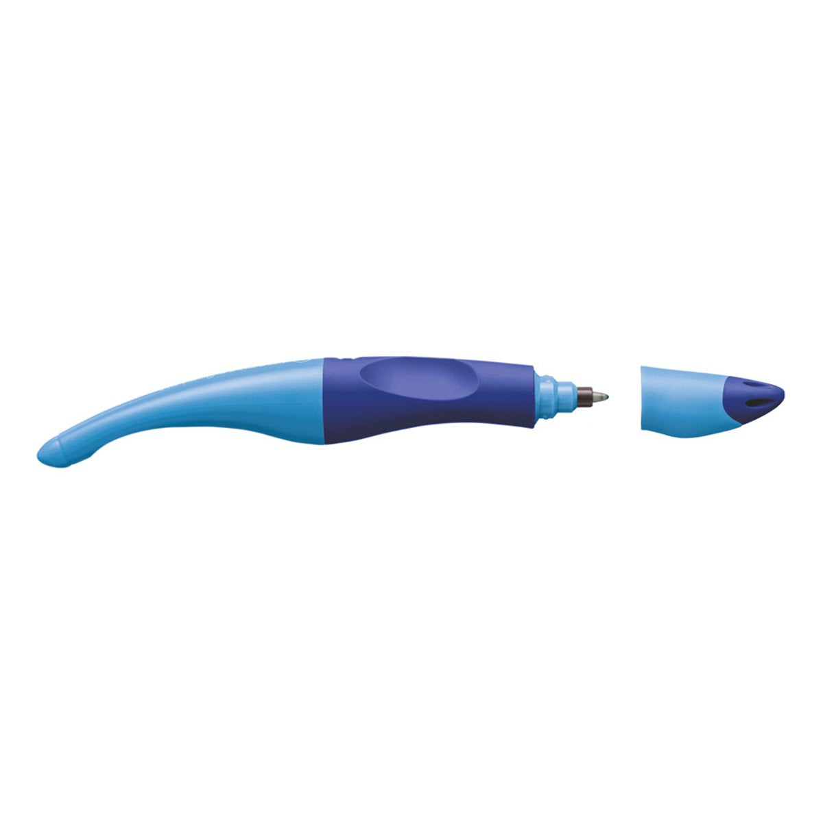 STABILO B-46834-3 - Bolígrafo Roller Ergonómico de Aprendizaje Diestros y Zurdos, Azul