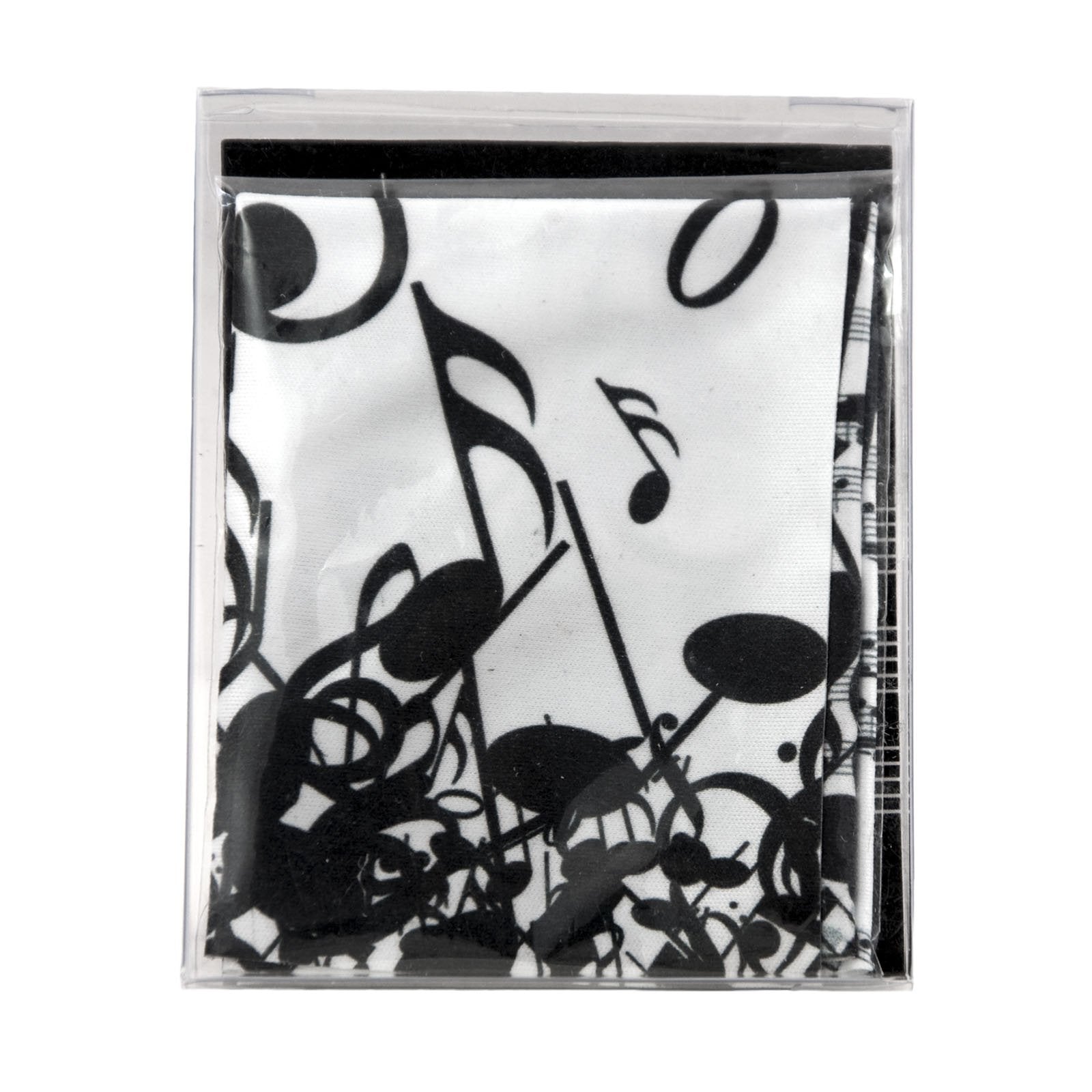 Paño de Microfibra Limpia-Gafas en Estuche Transparente, Colección Música