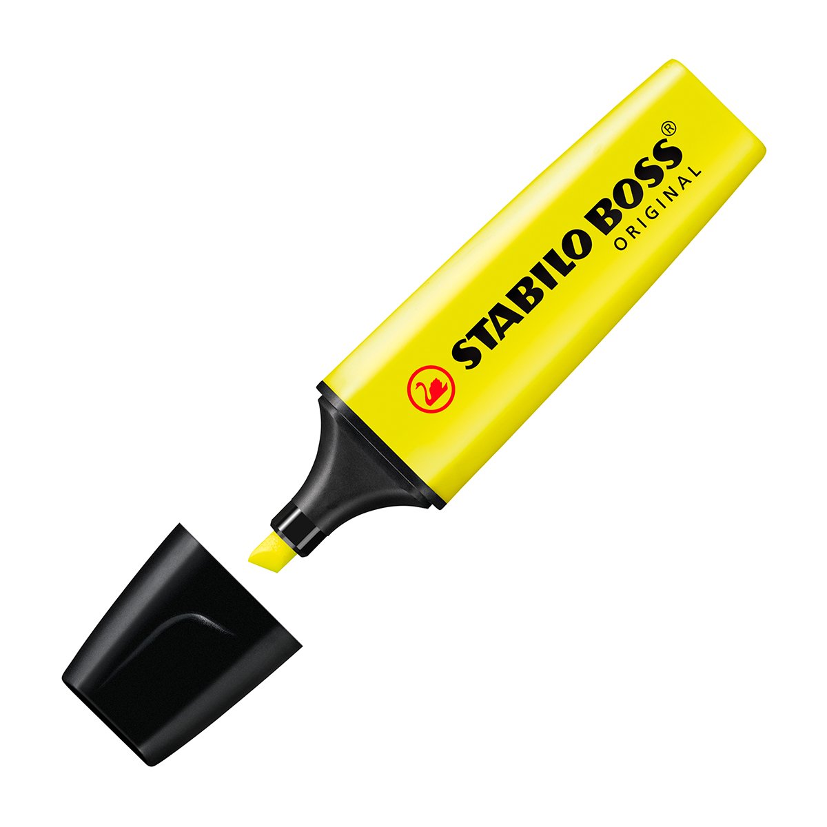 STABILO 70/4-24 - Estuche con 4 Marcadores Amarillos Fluorescentes BOSS ORIGINAL