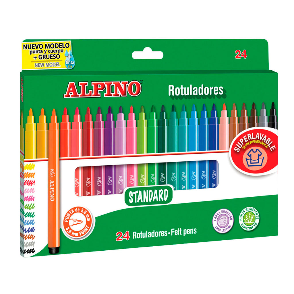 ALPINO Coloring - Estuche 6 Rotuladores de Colores Pastel y Súper Lava –  PracticOffice