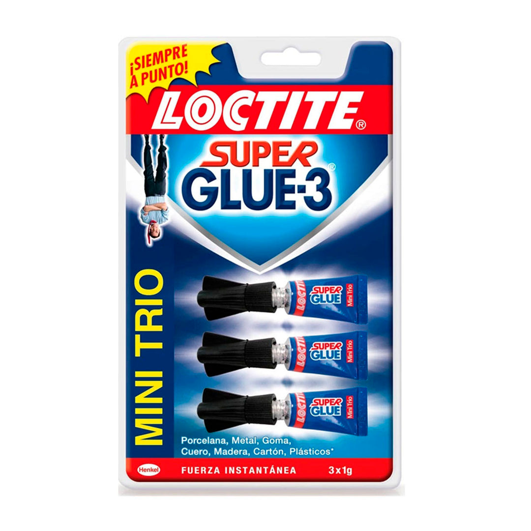 LOCTITTE - Blister Pegamento Loctite Super Glue-3 3 x 1g Monodosis