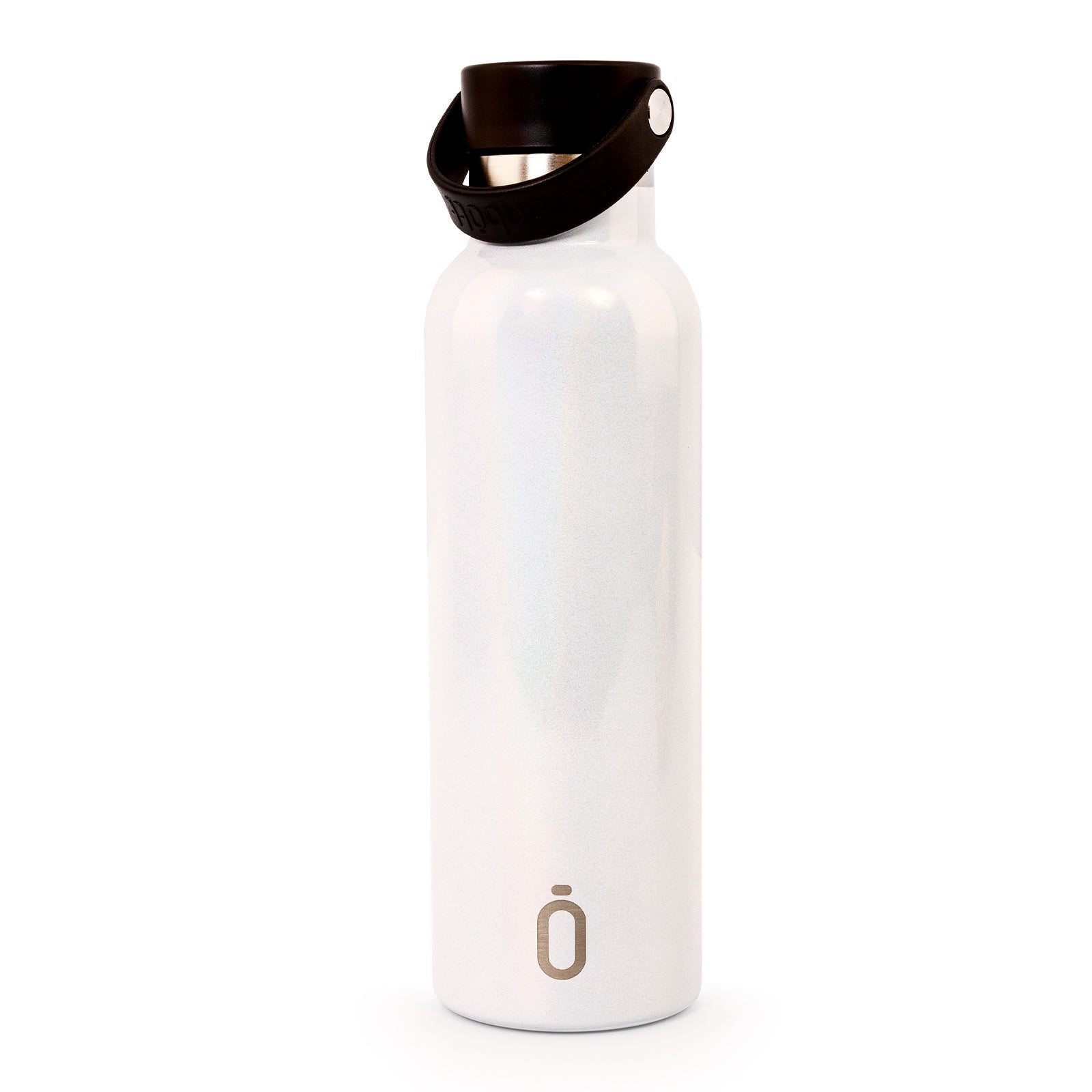 Runbott Perla - Botella Térmica de 0.6L con Interior Cerámico y Acabado Brillante. Blanco