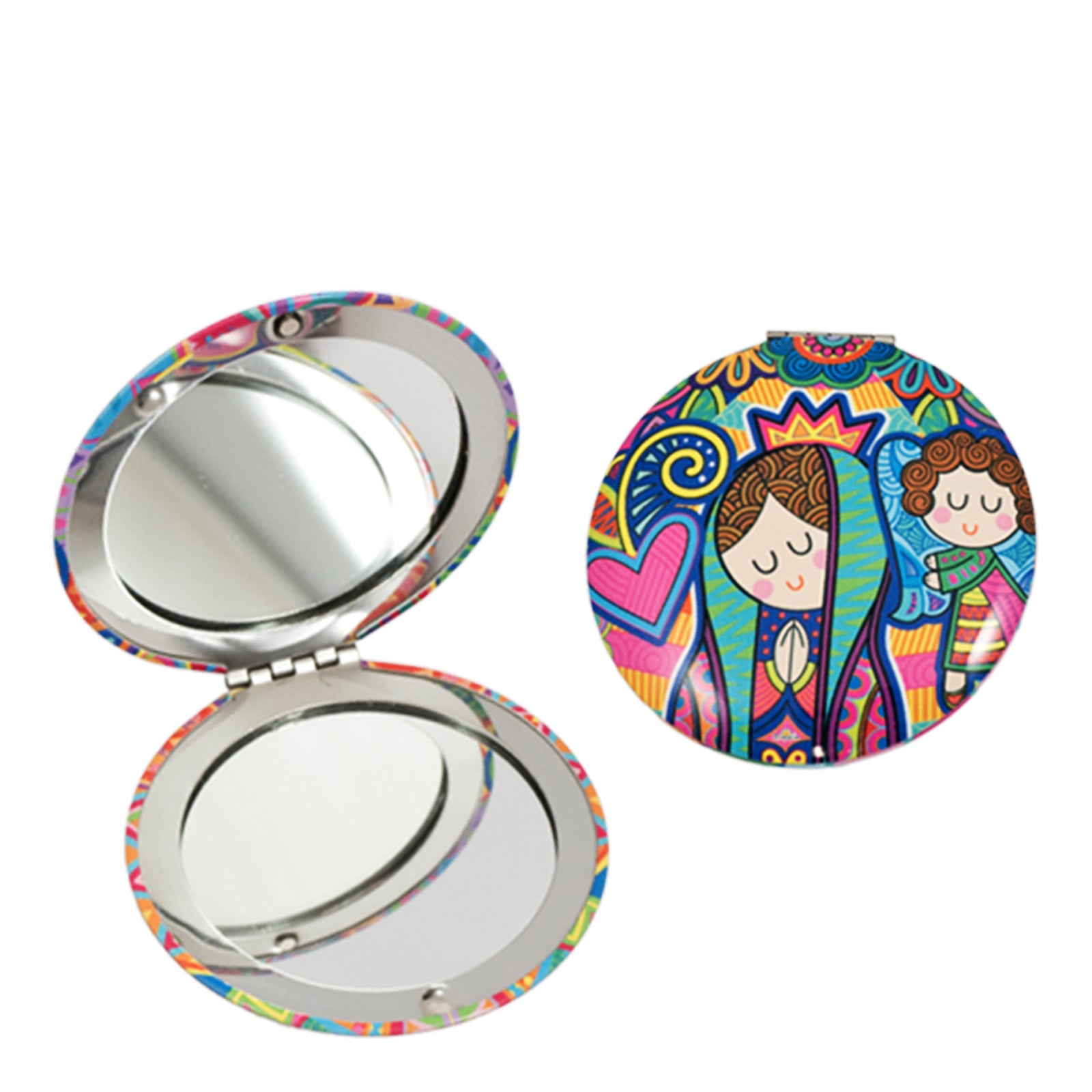 JAVIER Virgencita Plis - Espejo de Bolsillo con Aumento. Ideal Maquillaje