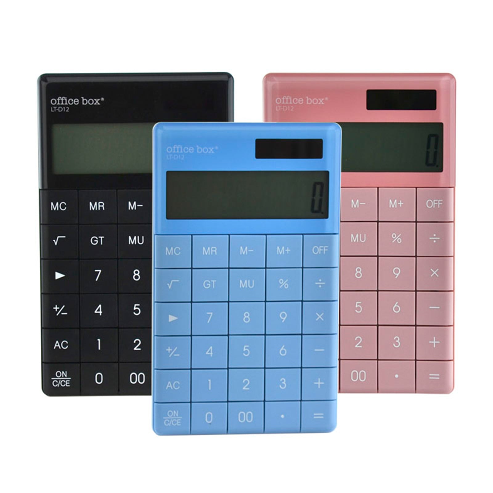 OFFICEBOX Pocket - Calculadora Pequeña de 8 Dígitos Ideal Estuche. Azul