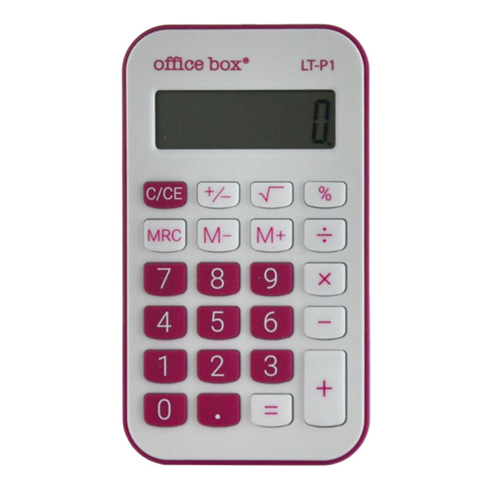 OFFICEBOX Pocket - Calculadora Pequeña de 8 Dígitos Ideal Estuche. Fucsia