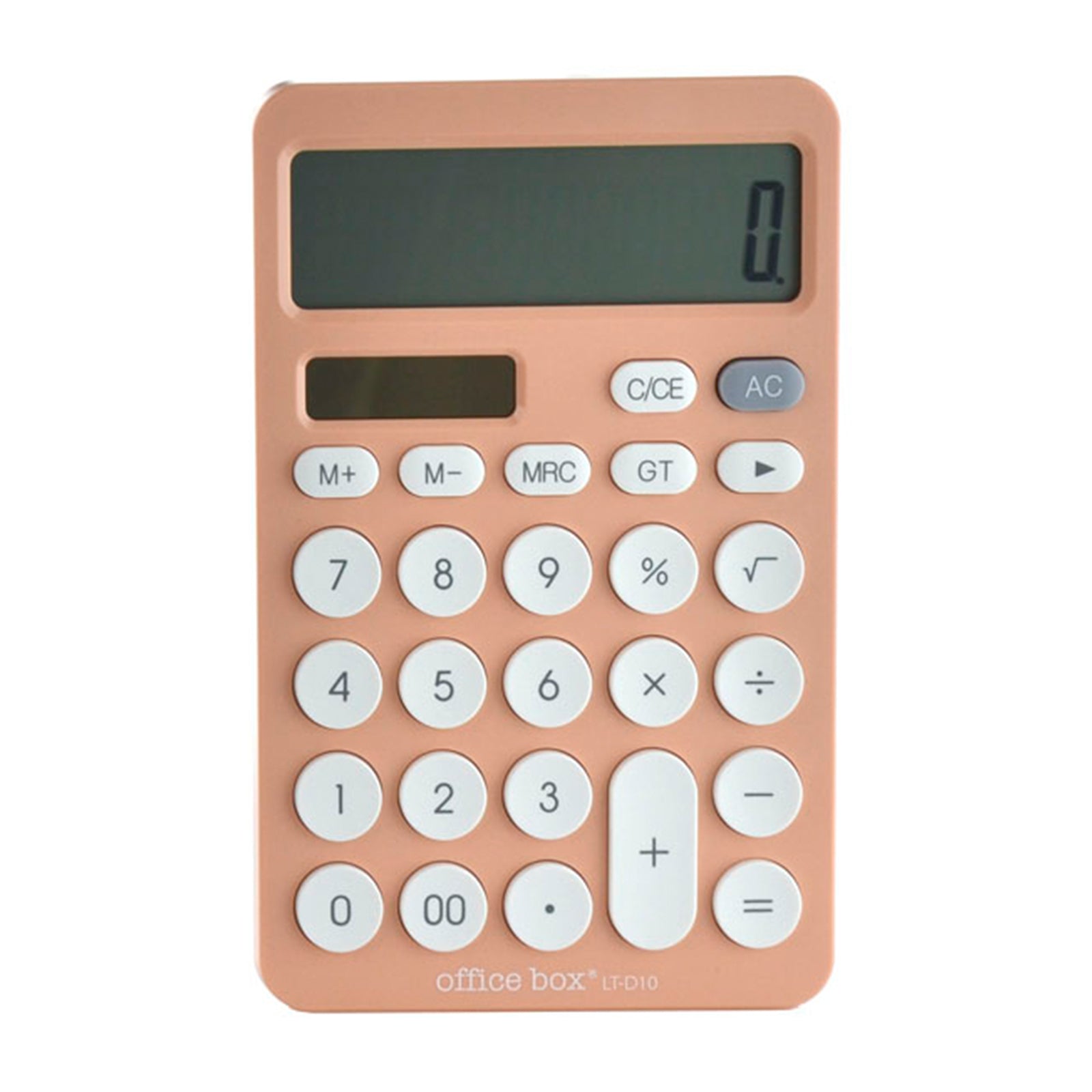 OFFICEBOX - Calculadora de Sobremesa de 12 Dígitos con Pantalla XL. Rosa