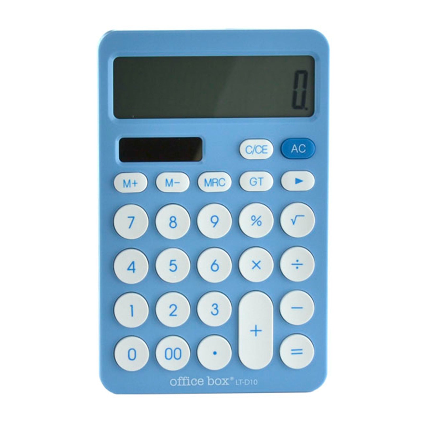OFFICEBOX - Calculadora de Sobremesa de 12 Dígitos con Pantalla XL. Azul