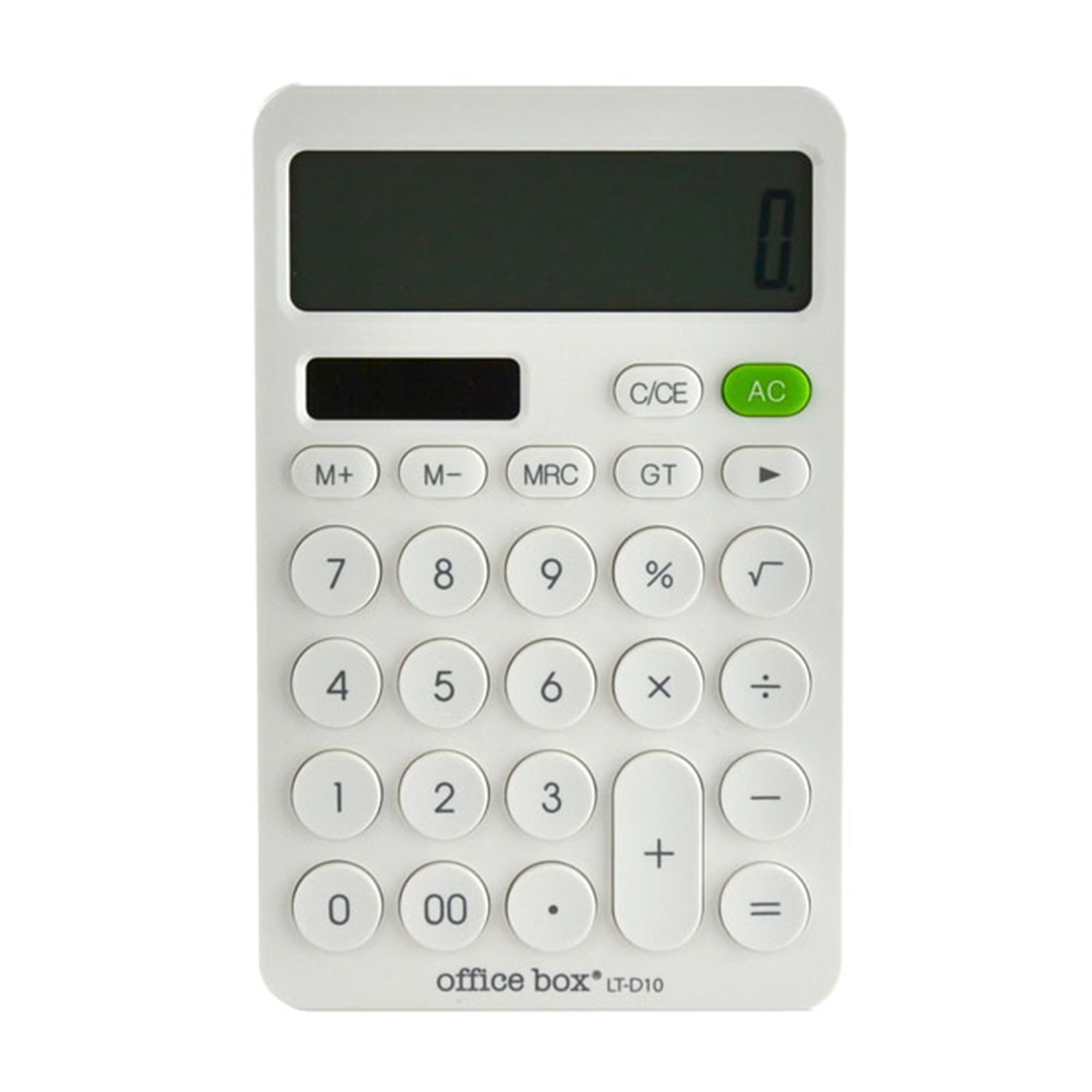 OFFICEBOX - Calculadora de Sobremesa de 12 Dígitos con Pantalla XL. Blanco