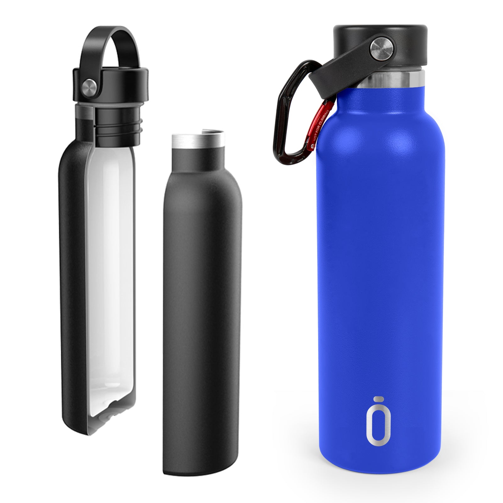 Runbott Sport - Botella Térmica Reutilizable de 0.6L con Interior Cerámico. Azul Reflex.