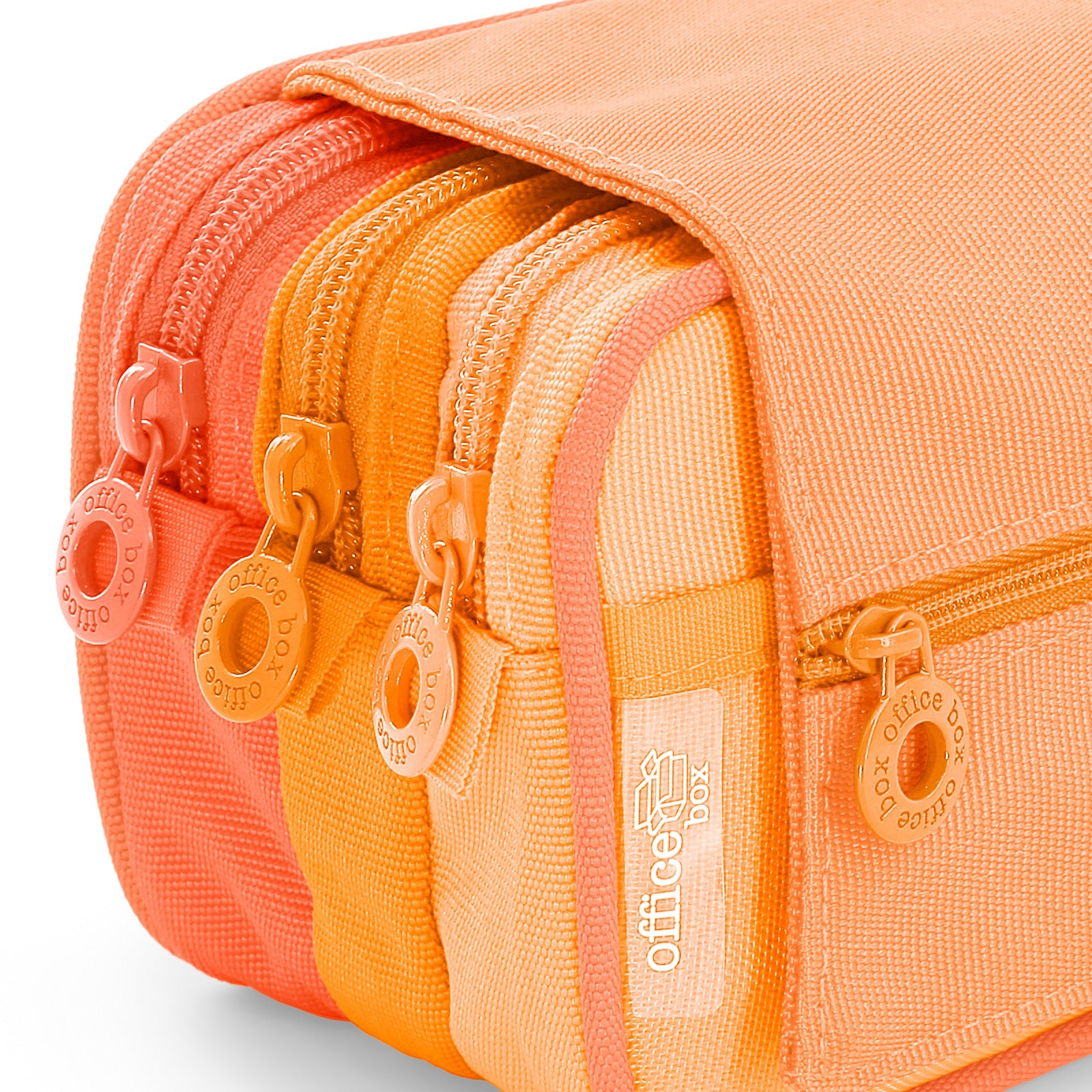 ColePack Blush 2022 - Estuche Triple de 3 Cremalleras y Material Escolar Incluido. Naranja