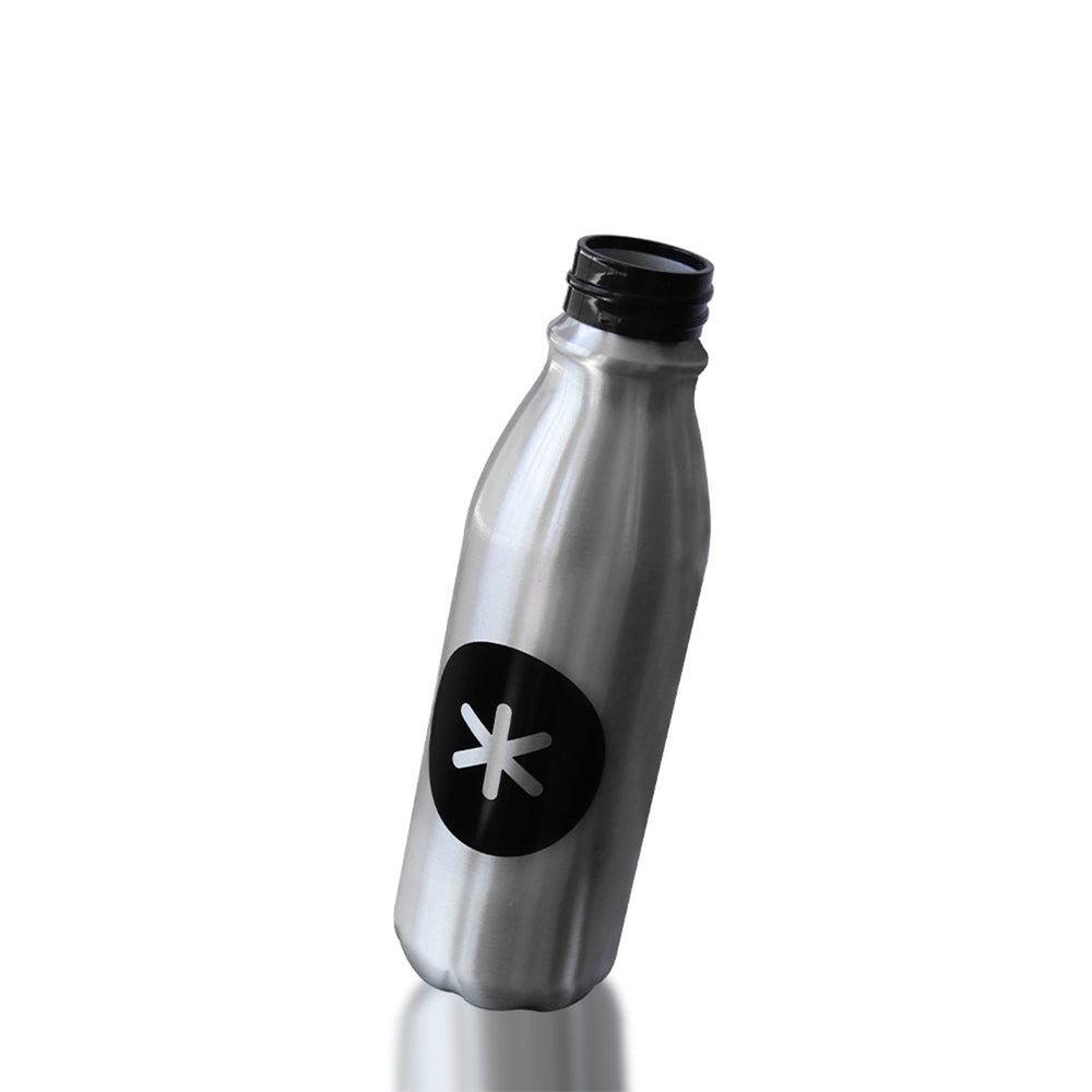 ANTARTIK - Botella de Agua Reutilizable de 550 ml en Aluminio, Plata