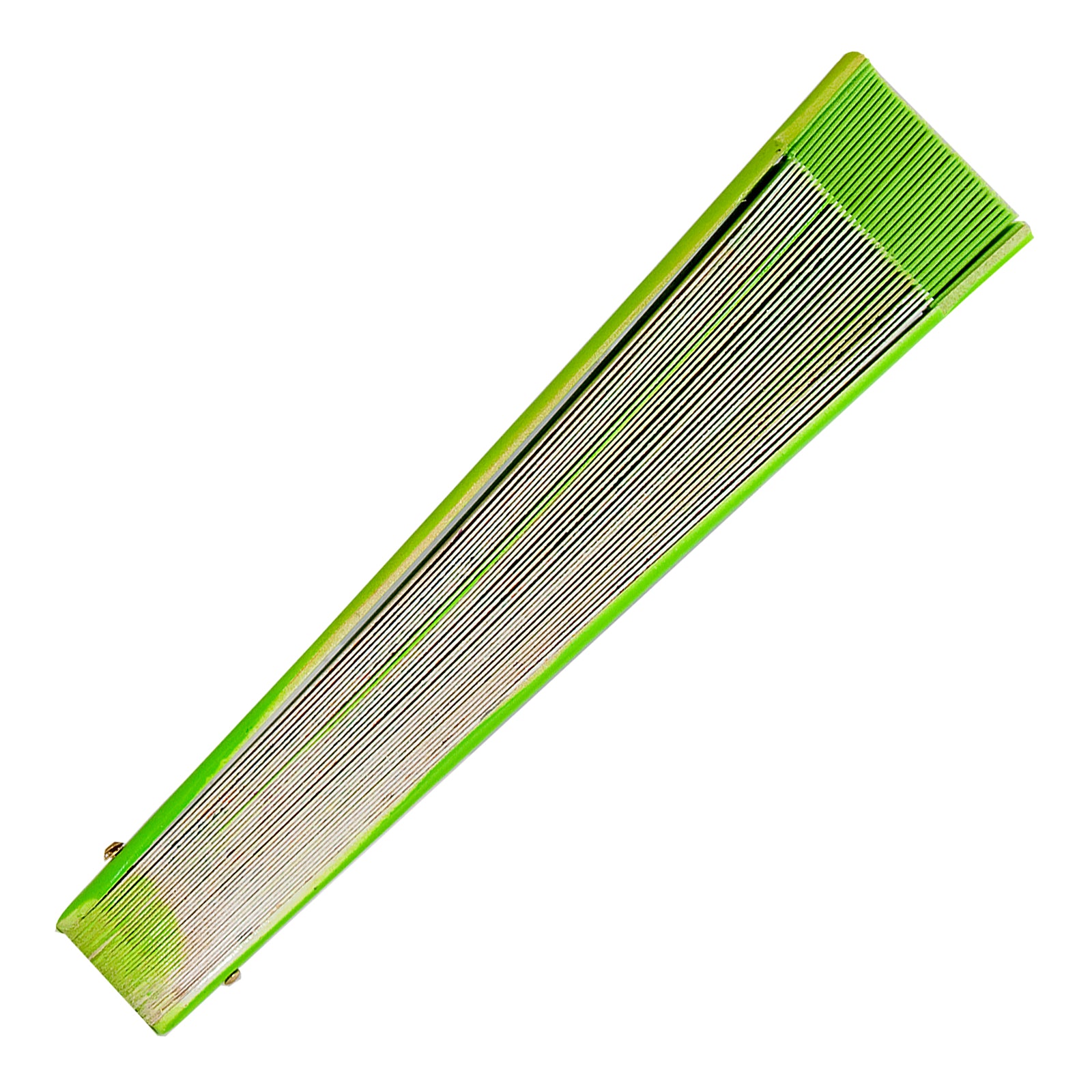 JAVIER Elementos - Abanico de 23 cm con Varillas de Madera Estampada y Tela