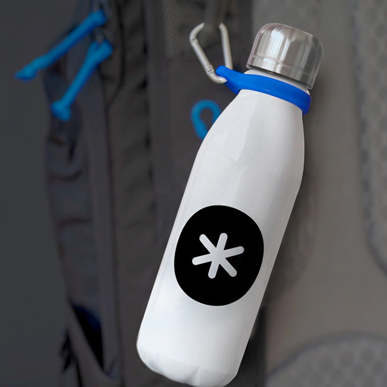 ANTARTIK - Botella de Agua Reutilizable de 550 ml en Aluminio, Blanco