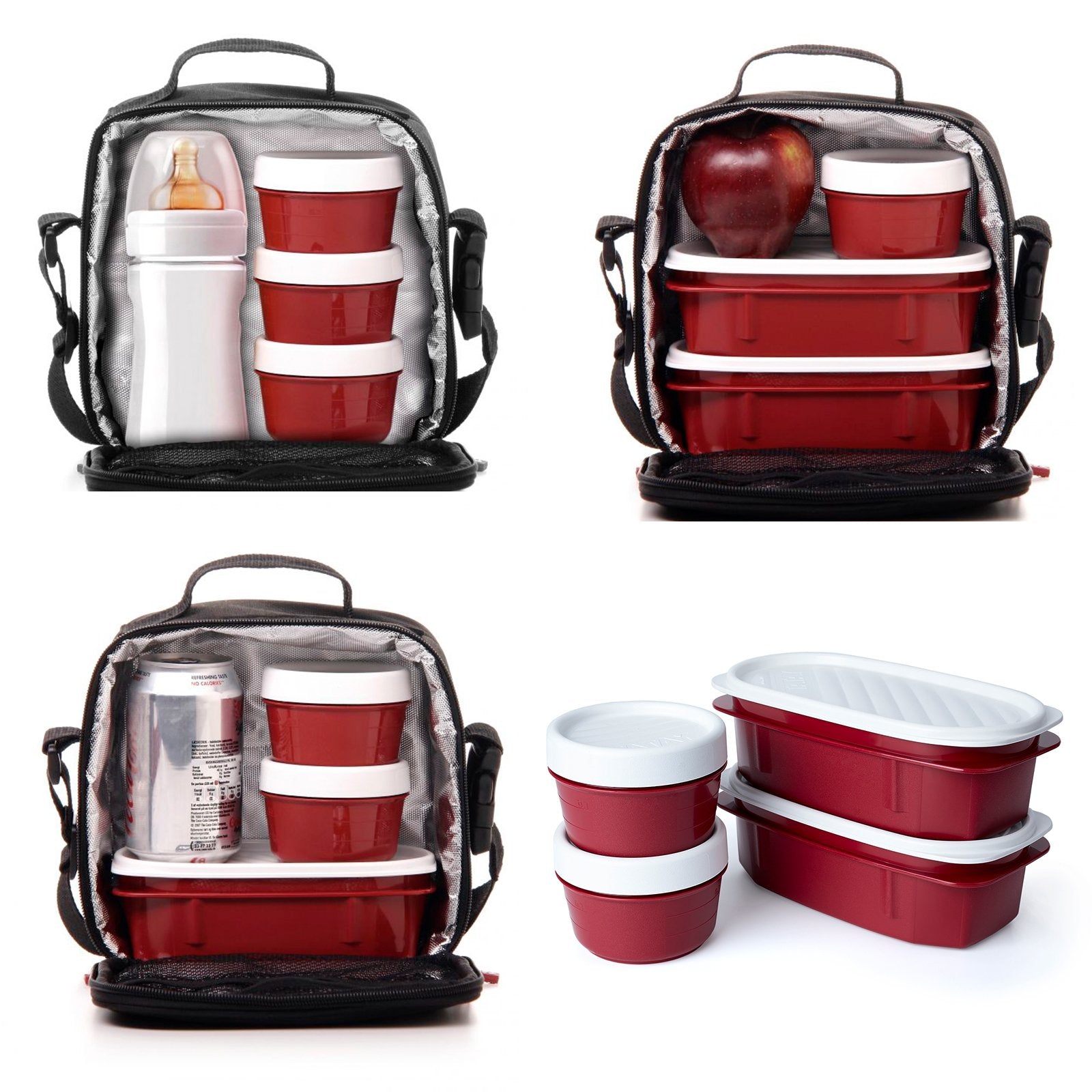 TATAY 1167550 - Bolsa Térmica Porta Alimentos Urban Food Casual Black y Cubiertos