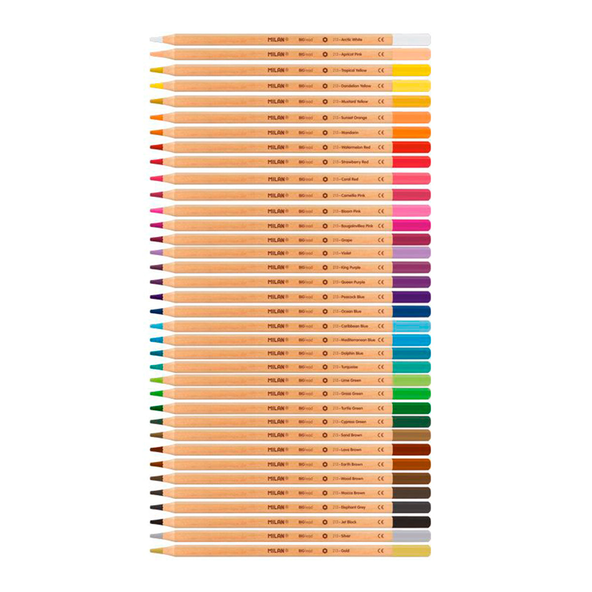 MILÁN - Estuche Metálico con 36 Lápices de Colores