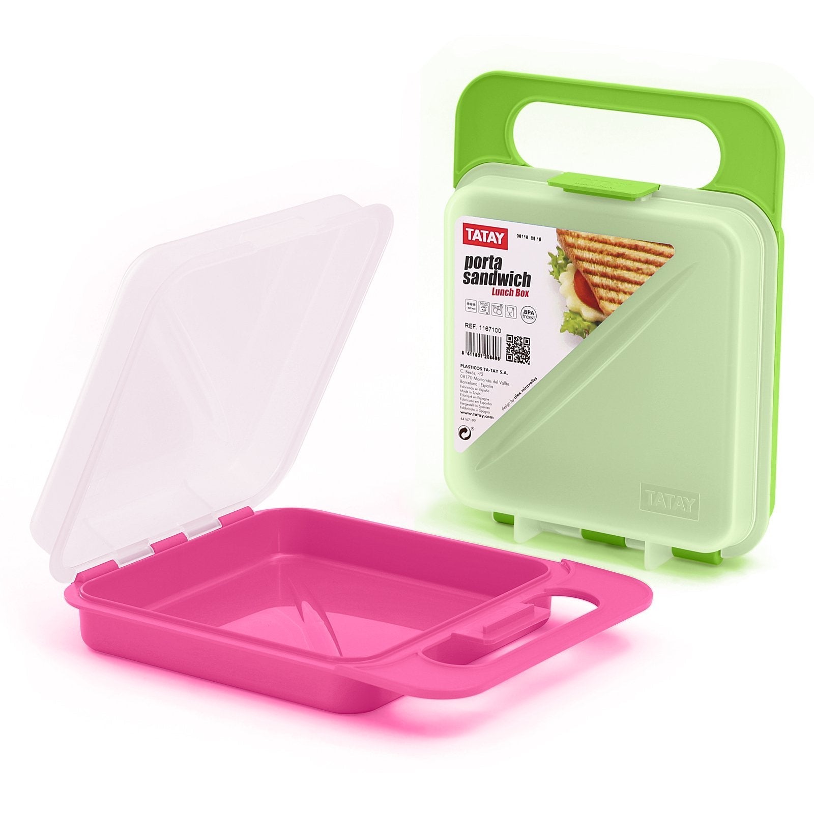 TATAY - Porta Sandwich Reutilizable y Ecológico. Libre de BPA. Verde –  PracticOffice