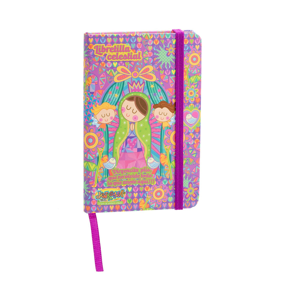 Libreta de Notas A7 con Cubiertas Rígidas Colección Virgencita Plis