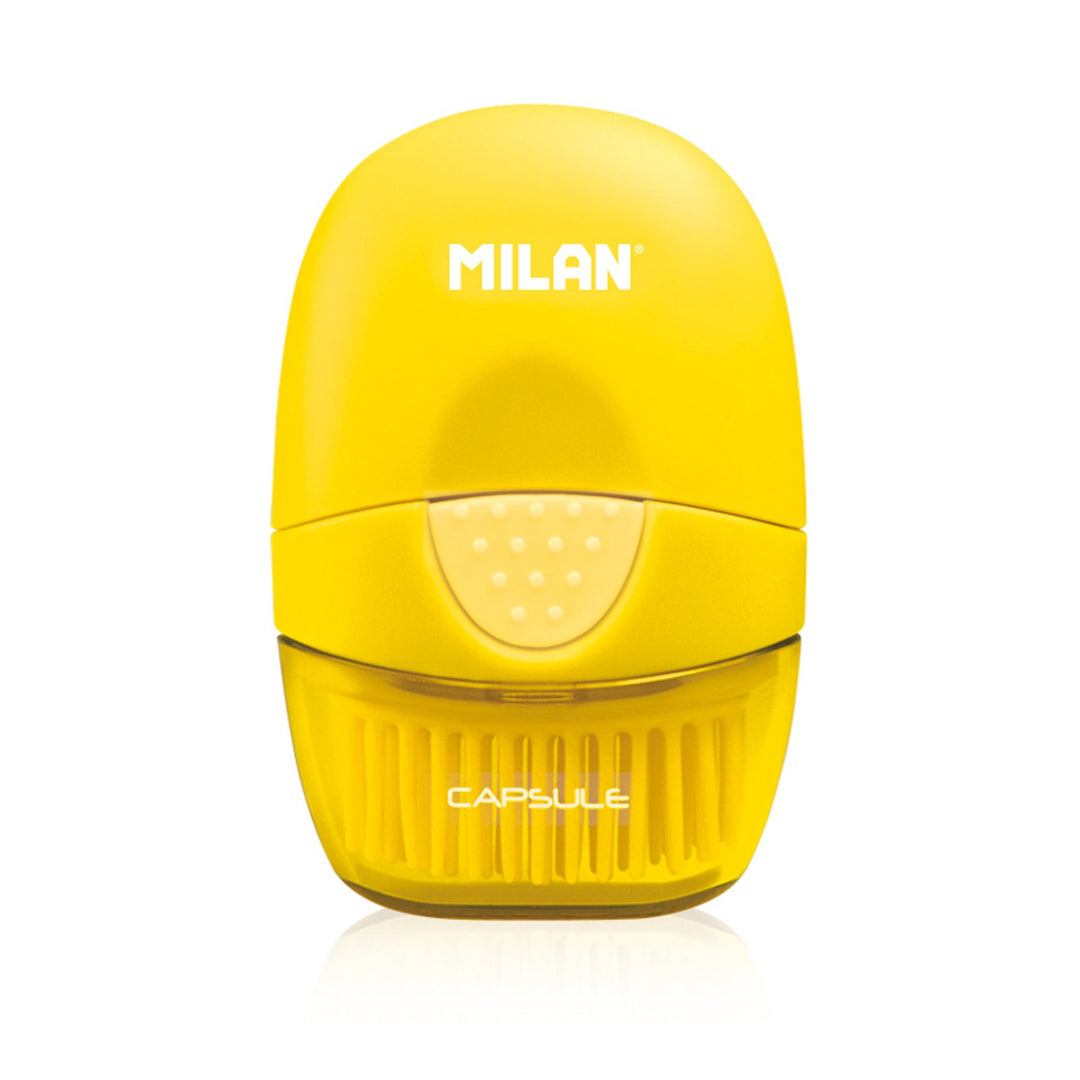 MILAN 4900116 - Eraser & Brush, Combinación de Goma y Cepillo. Diseño CAPSULE